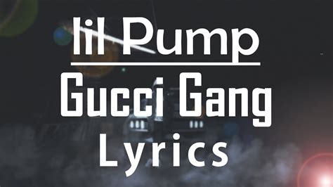 gucci gang karaoke lyrics|gucci gang lyrics audio.